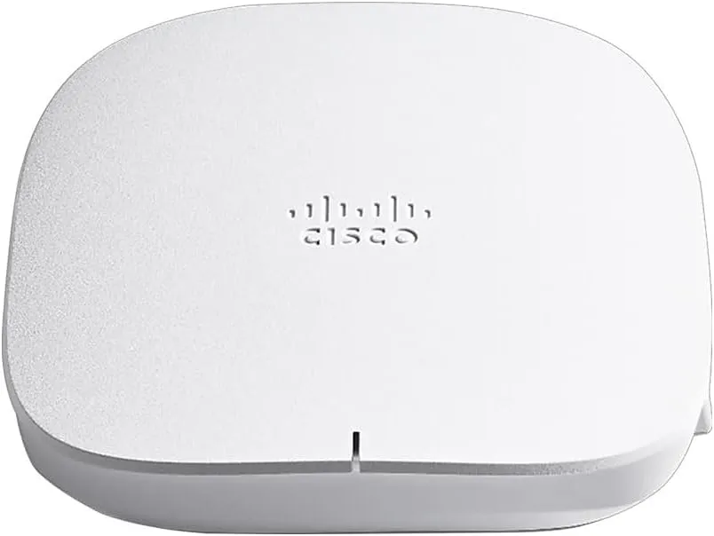 CISCO DESIGNED Cisco Business 150AX Wi-Fi 6 2x2 Access Point 1 GbE Port - Ceiling Mount, PoE Injector Included, 3-Year Hardware Protection (CBW150AX-B-NA)