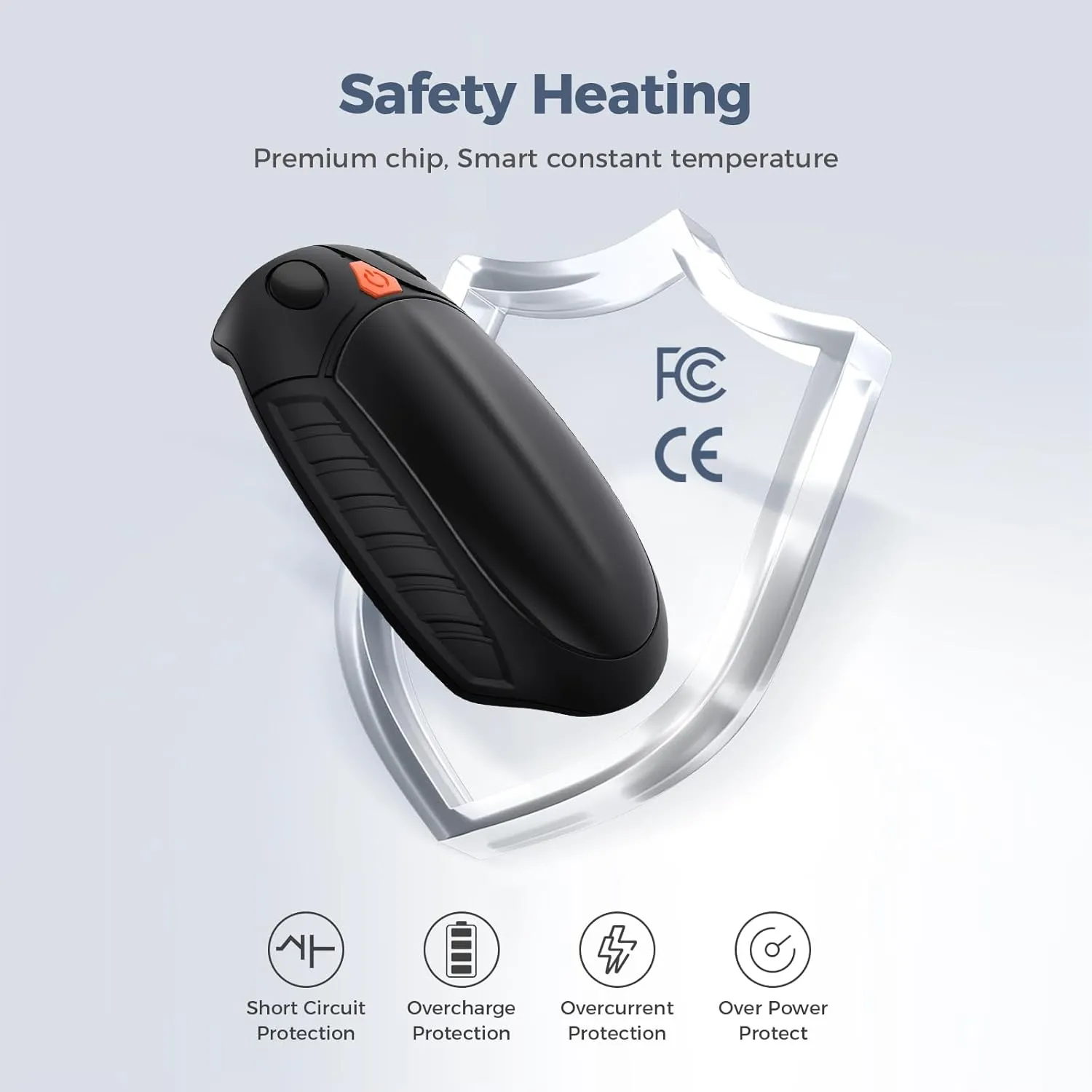 Classic Hand Warmers Rechargeable 2 Pack, AI Temperature Control Pocket Size Electric Handwarmers, Quick Charge Portable Hand Warmer Great Gift for Christmas Outdoors, Hunting, Golf, Camping