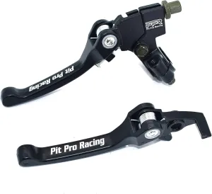 Clutch Brake Lever Set, Aluminum Alloy Folding Brake Lever Fits for 22mm 7/8 inch Handlebar 110cc 125cc 140cc TTR 125cc SSR CRF KLX Xmotos BSE KAYO Pit Dirt Bikes