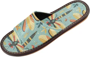Colorful Dragonflies Mens Shower House Slippers Washable Dorm Home Slides for Outdoor Indoor Bedroom