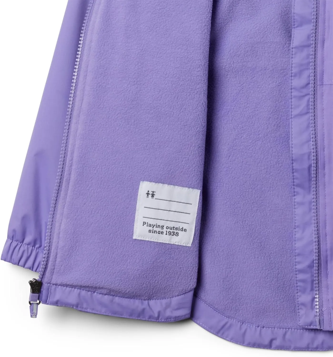 Columbia Girls Rainy Trails Ii Fleece Lined Jacket