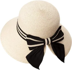 Comhats Summer Beach Sun Hats for Women Wide Brim UV Protection UPF 50  Foldable Packable