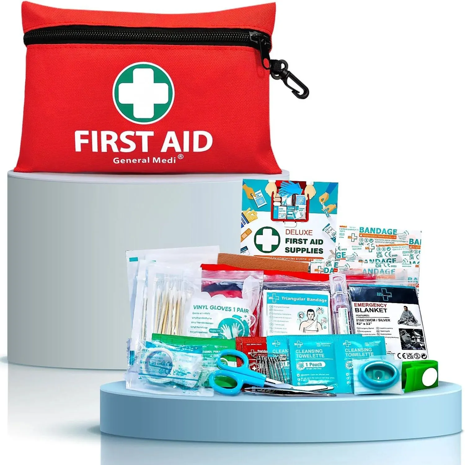 Compact 110-Piece First Aid Kit | Travel, Home & Vehicle Essential
