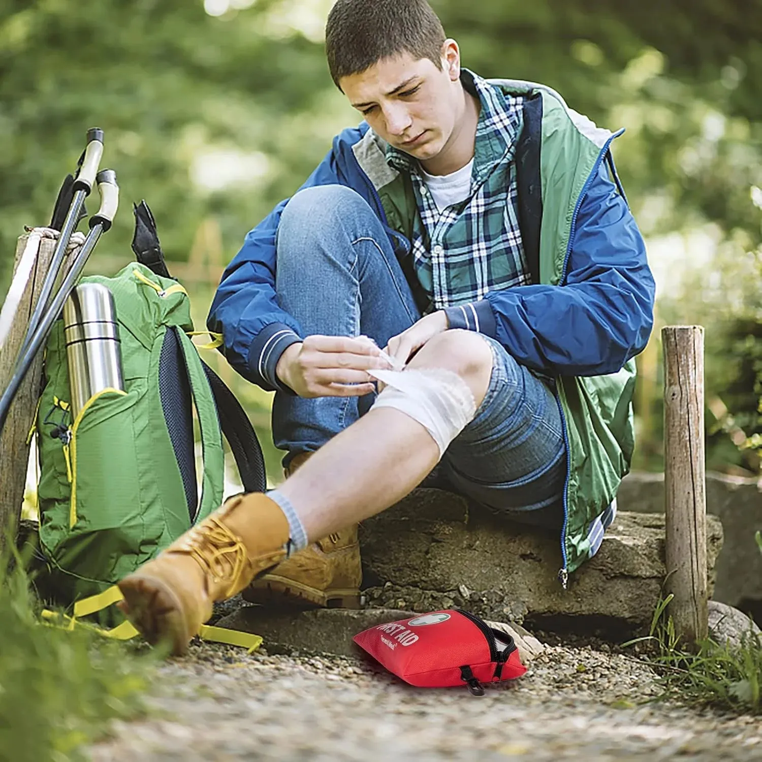Compact 110-Piece First Aid Kit | Travel, Home & Vehicle Essential