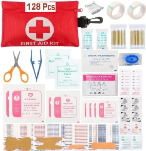 Compact 128 Pc First Aid Kit by GALAXYLENSE