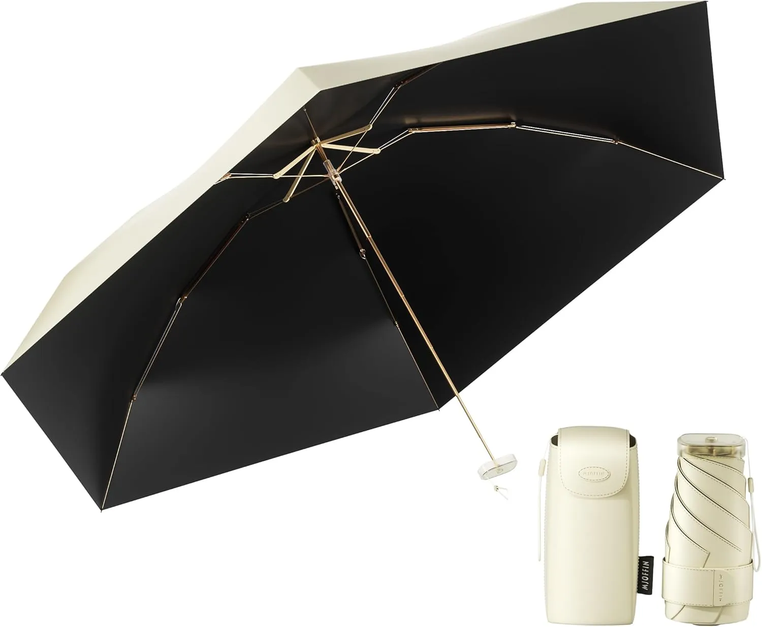Compact Mini Umbrella for purse-Lightweight,Fold and UV Umbrella for Rain-Suitable for women, girls, kids