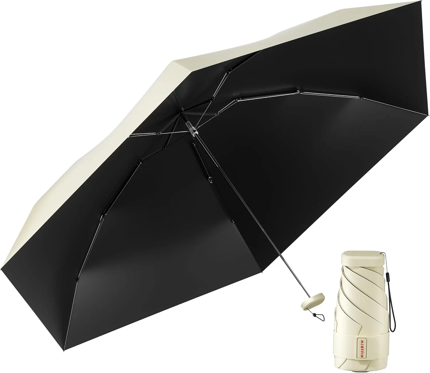 Compact Mini Umbrella for purse-Lightweight,Fold and UV Umbrella for Rain-Suitable for women, girls, kids