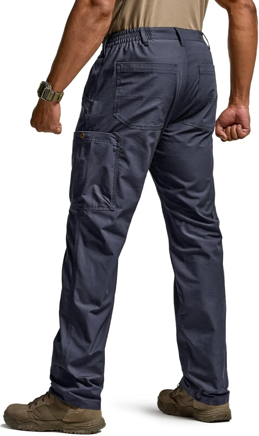 CQR Men's Military Cargo Pants, Water Resistant Ripstop Army Combat Tactical Pants, Outdoor Hunting Hiking EDC Work Pants