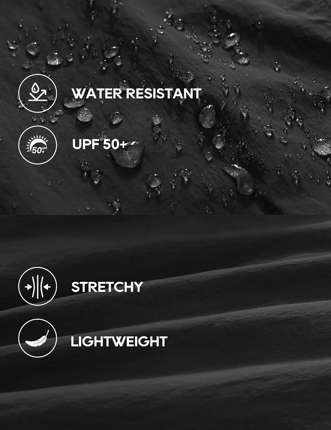 CRZ YOGA UPF 50  Hiking Cargo Pants Women Water Resistant Lightweight Outdoor Athletic Joggers with 4 Zipper Pockets