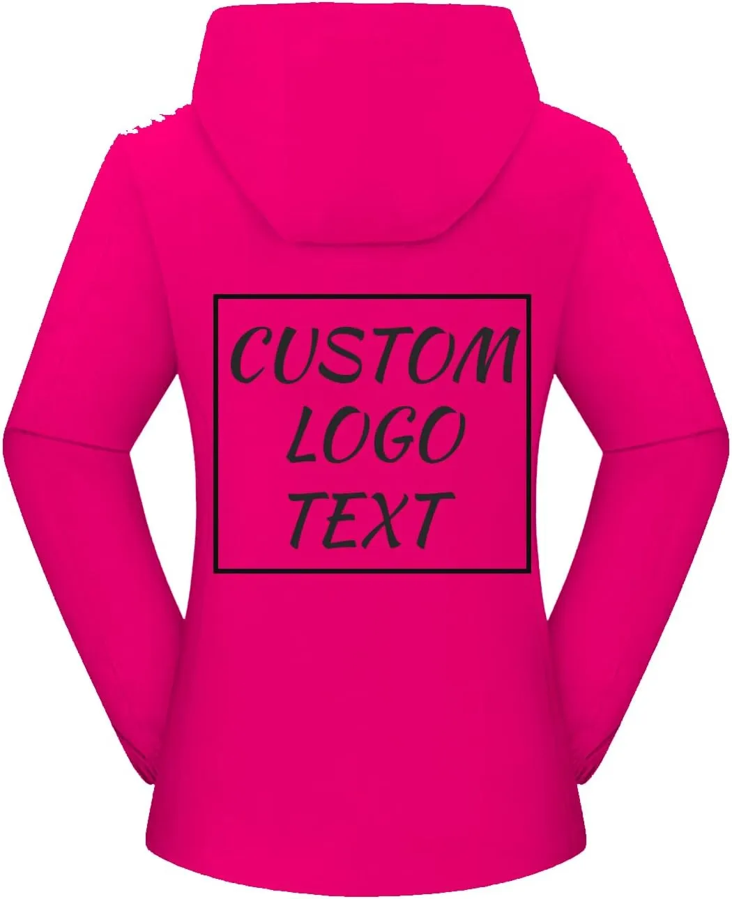 Custom Logo Women's Waterproof Rain Jacket Lightweight Hooded Raincoat for Hiking Travel Outdoor