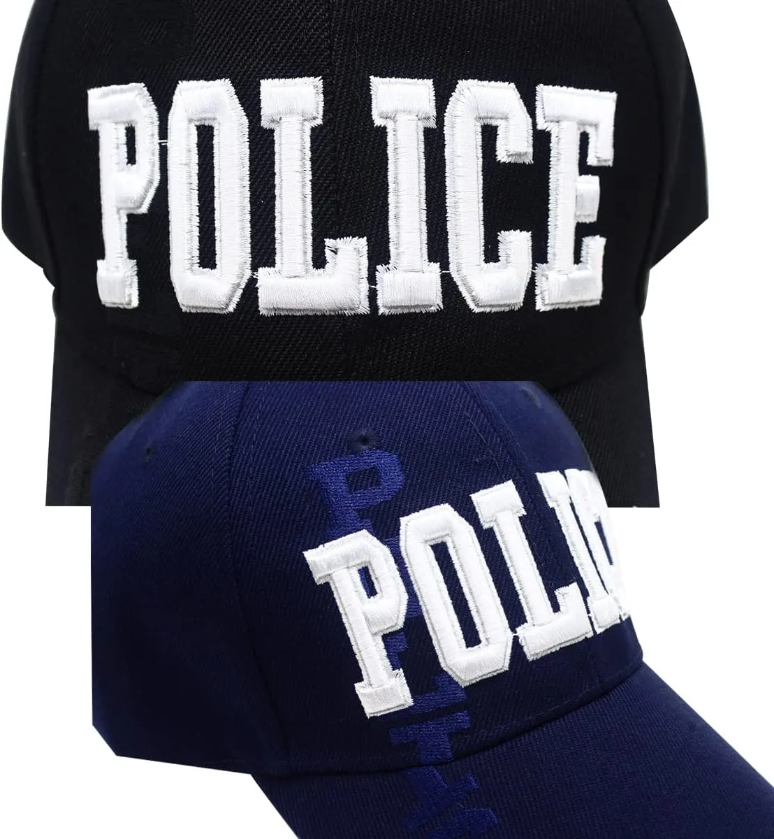 DailyCarry Black Blue Police Adjustable Baseball Cap Law Enforcement Officer Cops Gear 3D Embroidered Men Women Hat