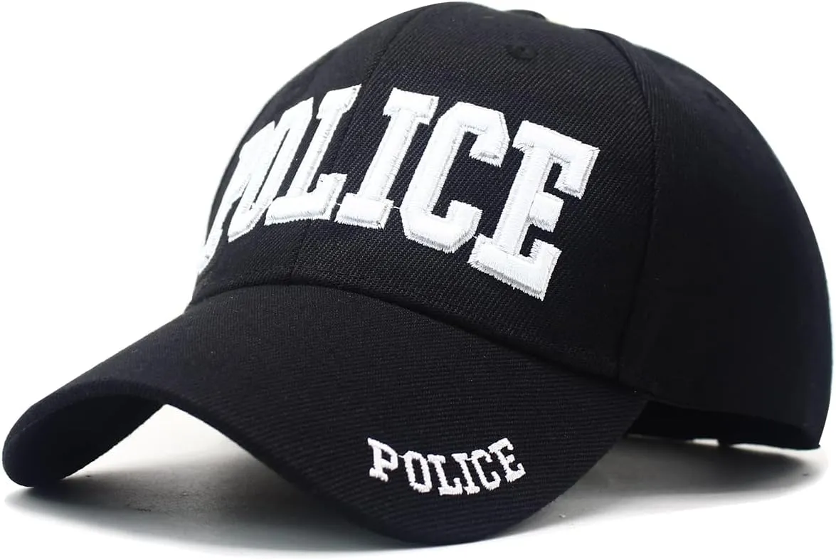 DailyCarry Black Blue Police Adjustable Baseball Cap Law Enforcement Officer Cops Gear 3D Embroidered Men Women Hat