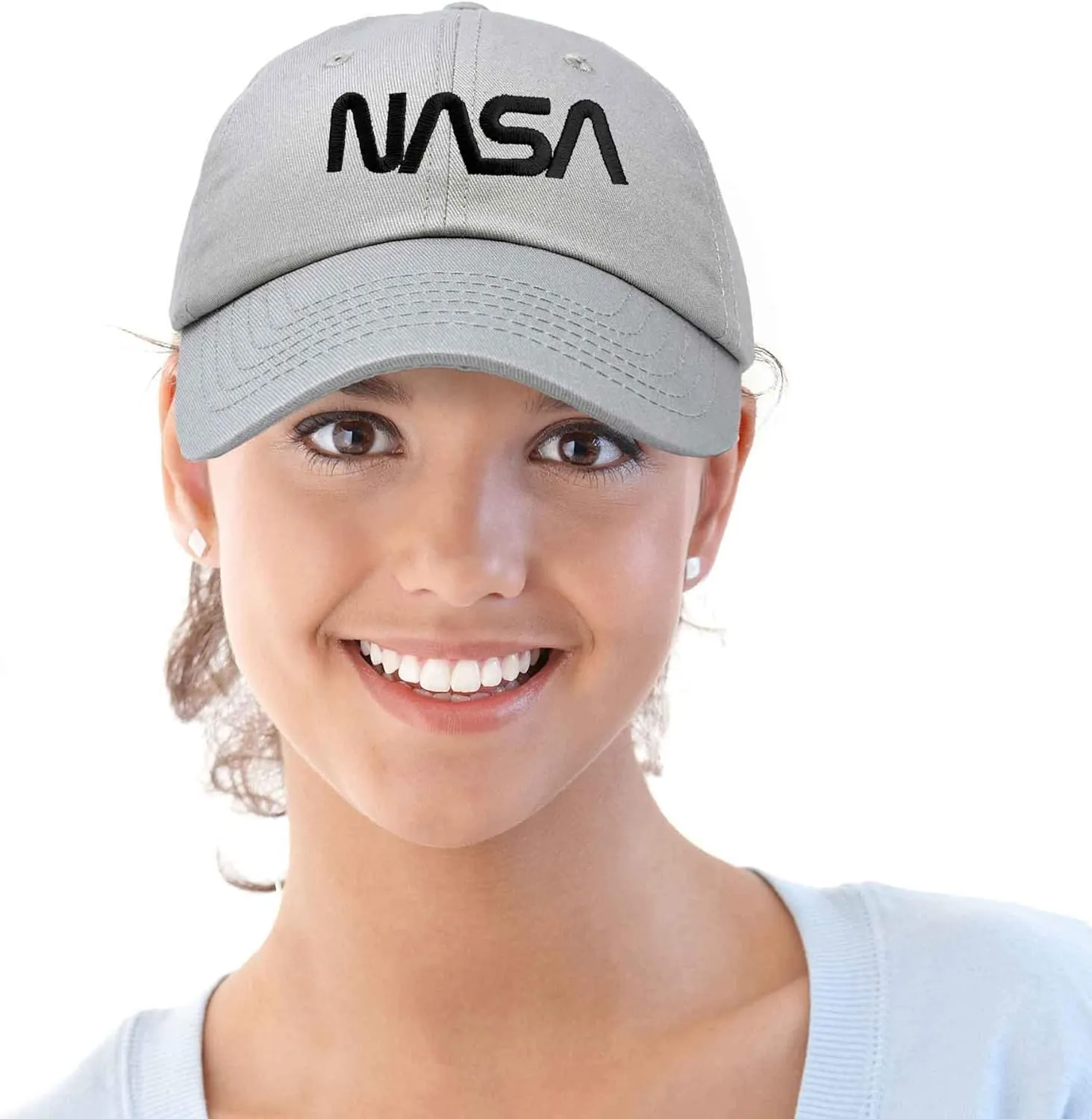 DALIX NASA Embroidered Mens Womens Cotton Dad Hat Baseball Cap Adjustable