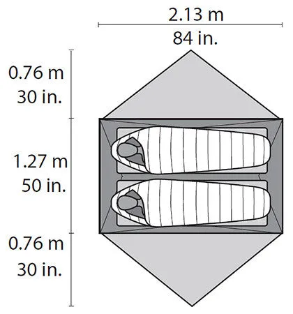 Data-driven Real-time Elixirâ„¢ Lightweight Tent Backpacking MSR 2
