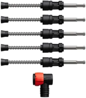 Diablo Amped Rebar Demon SDS - Plus 4-Cutter Full Carbide Head Dust Extraction Hammer Drill Bit - 5/8" Diameter, 14" Length, 8" Working Length - DMAPLA4510
