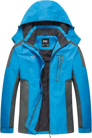 Diamond Candy Waterproof Rain Jacket Women Lightweight Outdoor Raincoat Hooded for Hiking skiing