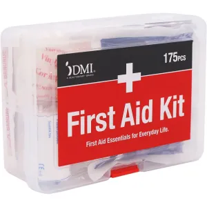 DMI 76-Piece First-Aid Kit, All-Purpose Use for Minor Cuts and Scrapes, Durable Water-Resistant Case, Convenient and Portable, FSA & HSA Eligible