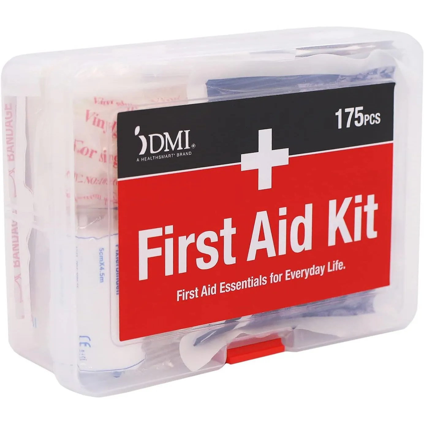 DMI 76-Piece First-Aid Kit, All-Purpose Use for Minor Cuts and Scrapes, Durable Water-Resistant Case, Convenient and Portable, FSA & HSA Eligible