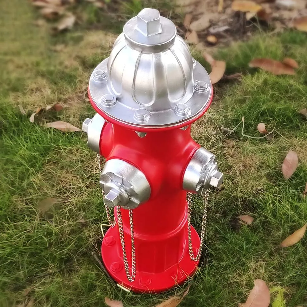 Dog Pee Post - Fake Fire Hydrant Outdoor Play Equipment, Puppy Training Post - 14.5 inch