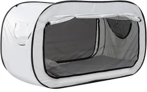 Dormitory Tent Single Person Tent Lightproof Independent Tent Ventilate for Camping Trips Outdoor Parties Student Accommodation (White)