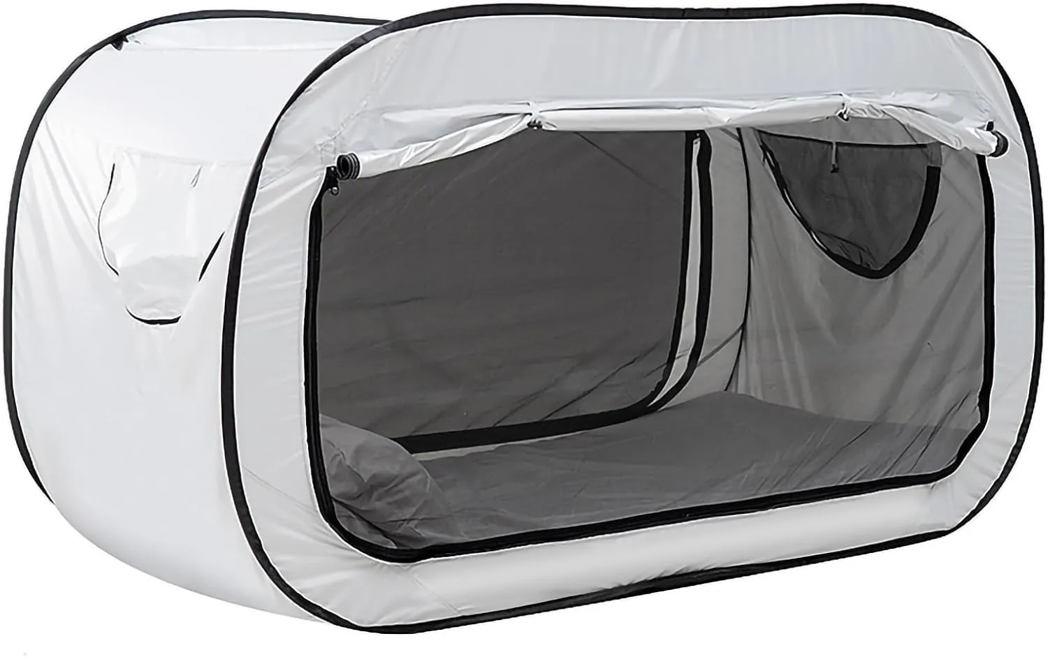 Dormitory Tent Single Person Tent Lightproof Independent Tent Ventilate for Camping Trips Outdoor Parties Student Accommodation (White)