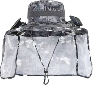 Double Solar Powered Cooling Fun Hat with Sun Protections Wide Brims Fisherman Hat for Outdoor Activity Men Women Unisex