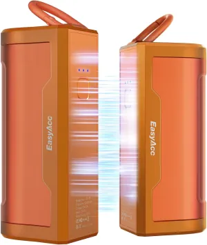EasyAcc Hand Warmers Rechargeable 2 Pack, 10000mAh Magnetic Hand Warmers, 18Hrs Long Heating, with Camping Hook, Portable Power Bank, Pocket Size, Gifts for Christmas, Camping