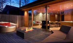 EcoSmart Fire Wharf 65 Fire Pit Table with Bioethanol Sustainable Fuel