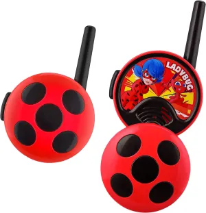 eKids Miraculous Ladybug Walkie Talkies for Kids, Indoor and Outdoor Toys for Kids and Fans of Miraculous Toys for Girls and Boys Red