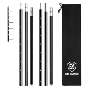 EVER ADVANCED 12PCS Tent Poles for Tarp