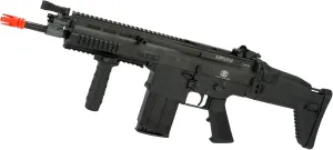 Evike Airsoft - Cybergun FN Herstal Scar-H CQB Licensed MK17 Gas Blowback Airsoft Rifle by VFC (Color: Black)