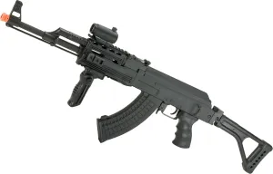 Evike Airsoft - CYMA Sport AK47 Tactical AEG Airsoft Rifle (Model: Skeleton Side-Folding Stock/Gun Only)