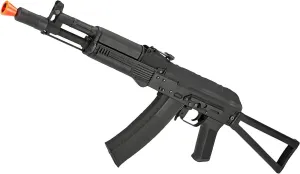 Evike Airsoft - CYMA Standard Stamped Metal AK-105 AEG Airsoft Rifle with Steel Folding Stock (Package: Gun Only)