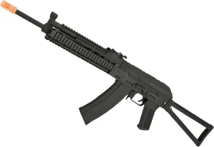 Evike Airsoft - CYMA Standard Stamped Metal AK-74 KTR RIS AEG Airsoft Rifle w/Steel Folding Stock (Package: Gun Only)