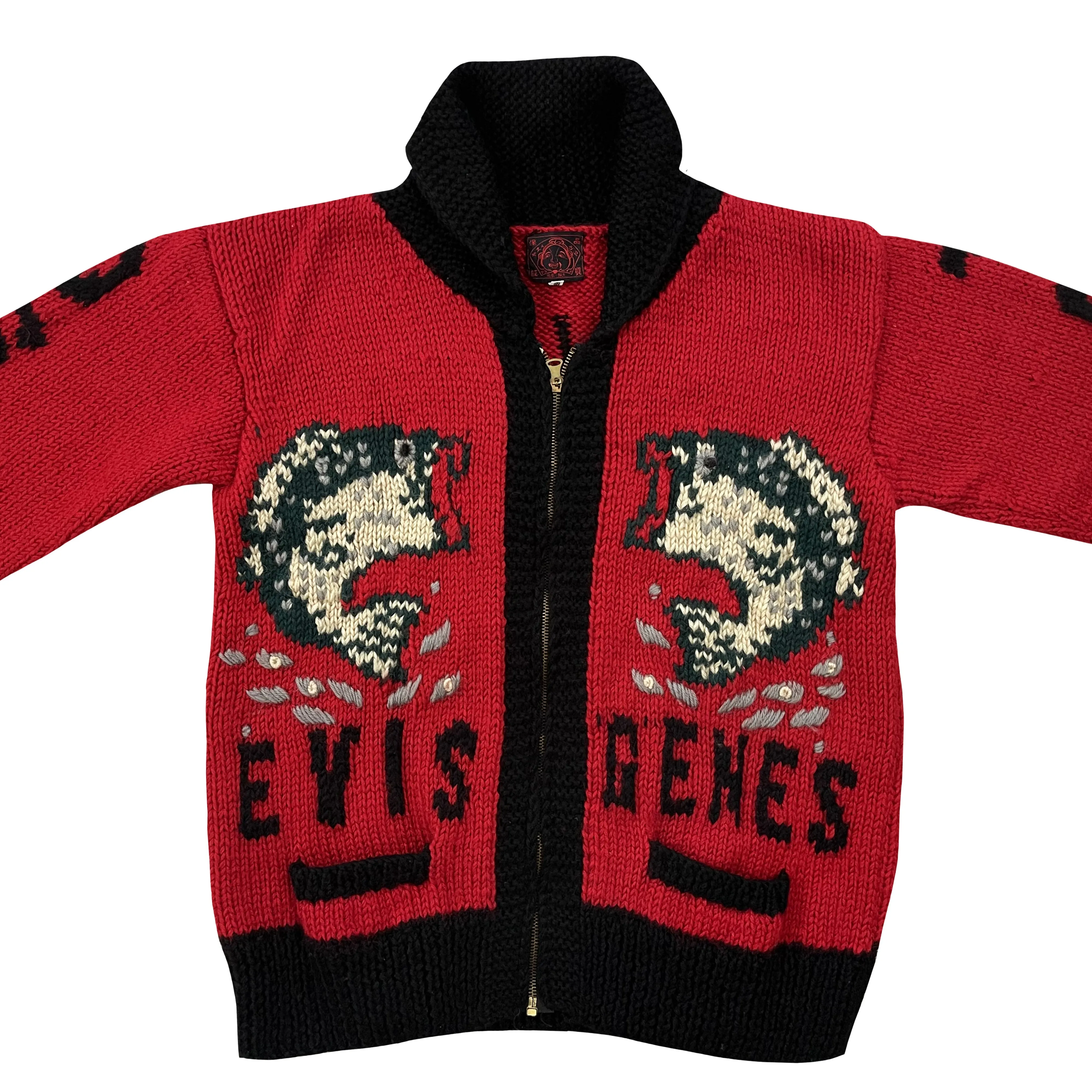 Evisu Dowluck Cowichan Knitted Cardigan - M