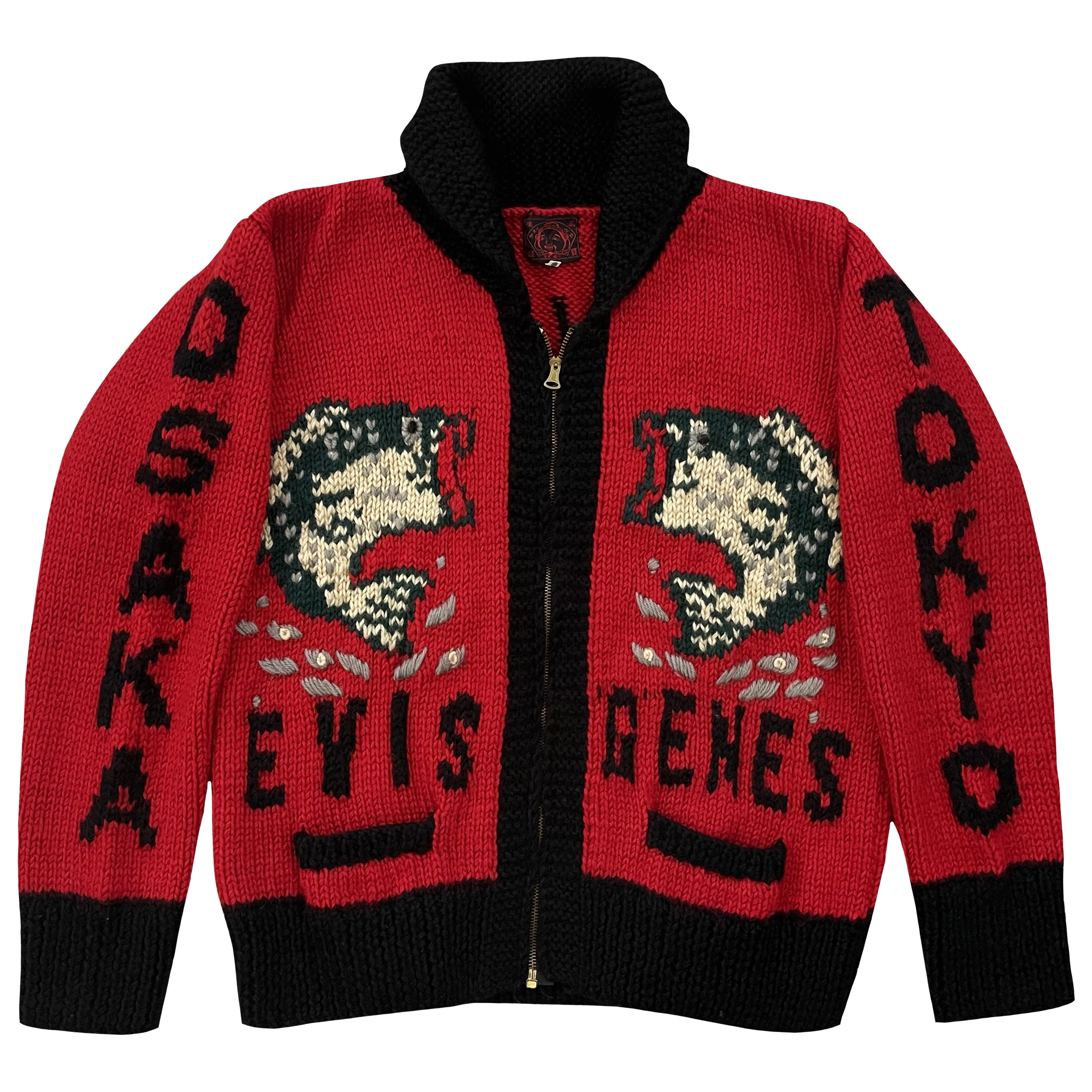 Evisu Dowluck Cowichan Knitted Cardigan - M