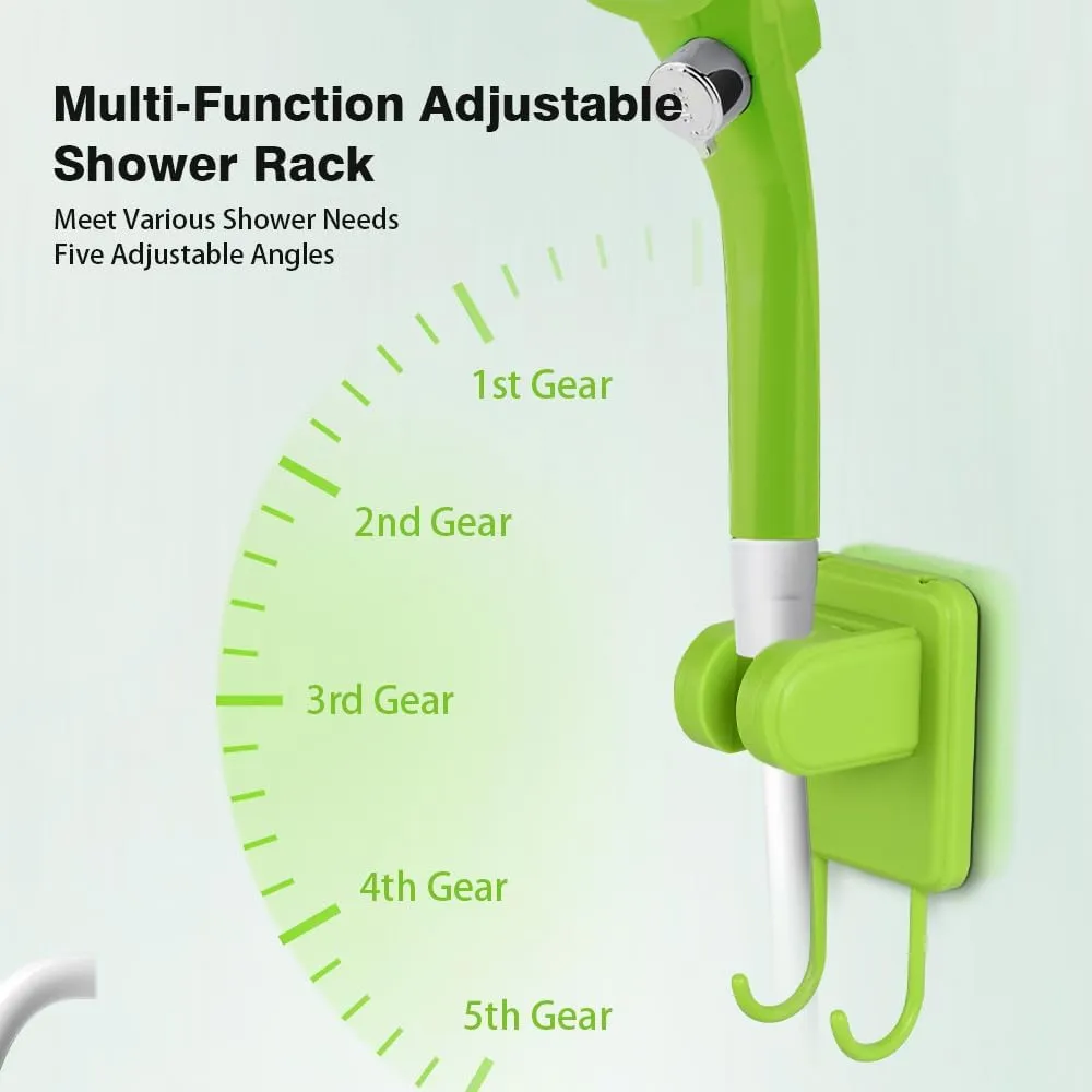 EVTSCAN Portable Camping Shower Pump RV Outdoor Shower KIT with Full Screen Display Adjustable for Backyard