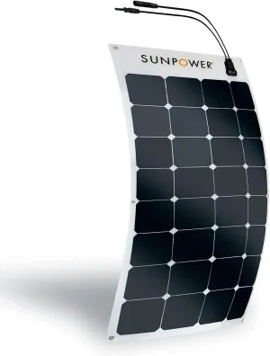 ExpertPower 100W Flexible Solar Panel| High-Efficiency Module with Monocrystalline Maxeon Solar Cells for RV, Boat, Camping and Generator Charging Applications