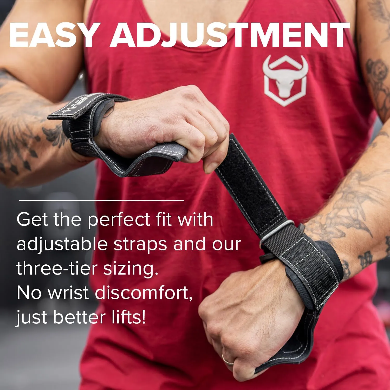 EZ Gripz PRO V2 Lifting Grips for Weightlifting: Weight Lifting Straps for Gym with Adjustable Wrist Neoprene Padding Gripps - Lifting Hooks, Wrist Wraps & Gloves Alternative for Deadlifts & Rows