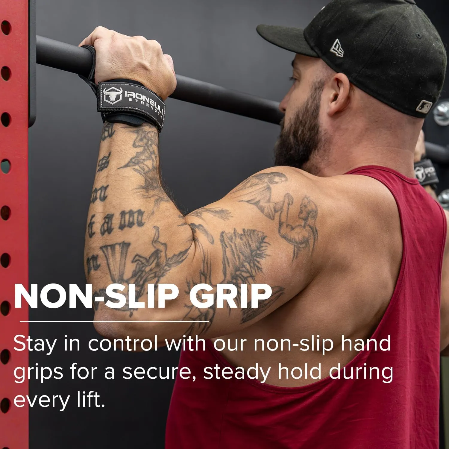 EZ Gripz PRO V2 Lifting Grips for Weightlifting: Weight Lifting Straps for Gym with Adjustable Wrist Neoprene Padding Gripps - Lifting Hooks, Wrist Wraps & Gloves Alternative for Deadlifts & Rows