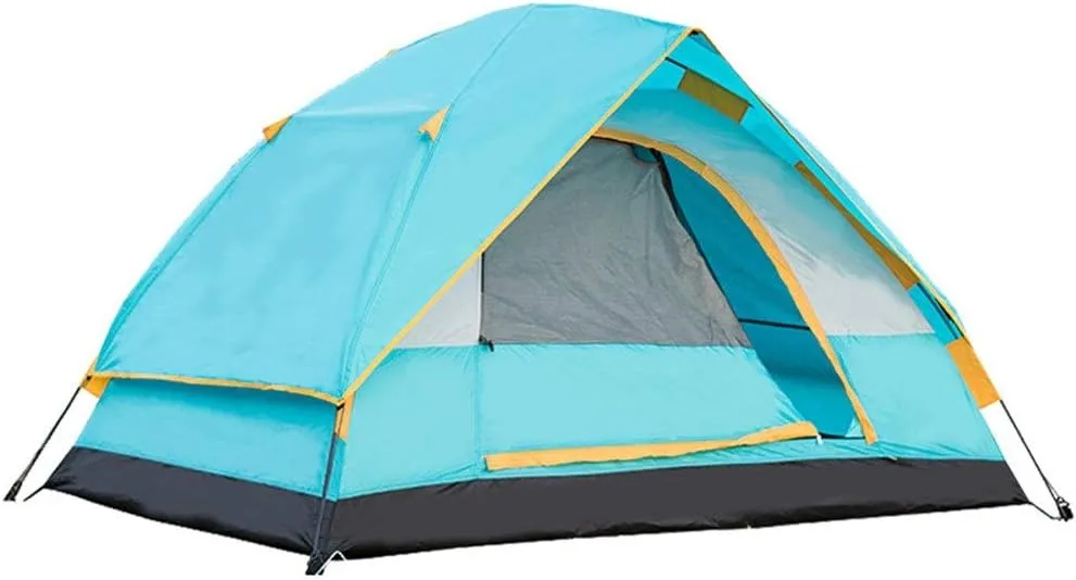 Family Tent Outdoor Tent Family Camping Backpack Tents Beach Tent Instant Portable Quick Cabana Sun Shelter Water Resistant Outdoor Tent, 3, Blue