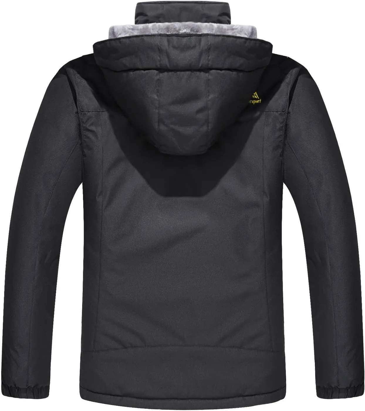 FASKUNOIE Men's Winter Thicken Fleece Coat Windproof Hiking Snow Skiing Jackets Parka