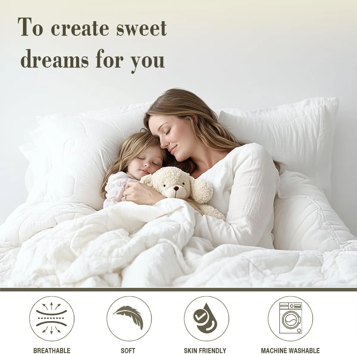 Feelyou Happy Camping Comforter Set for Kids Boys Girls Queen Size Outdoor Travel Bedding Set Ultra Soft Travel Trailers Themed Duvet Quilt Travel Bag Tent Print Comforter Camping Gifts Duvet Quilt