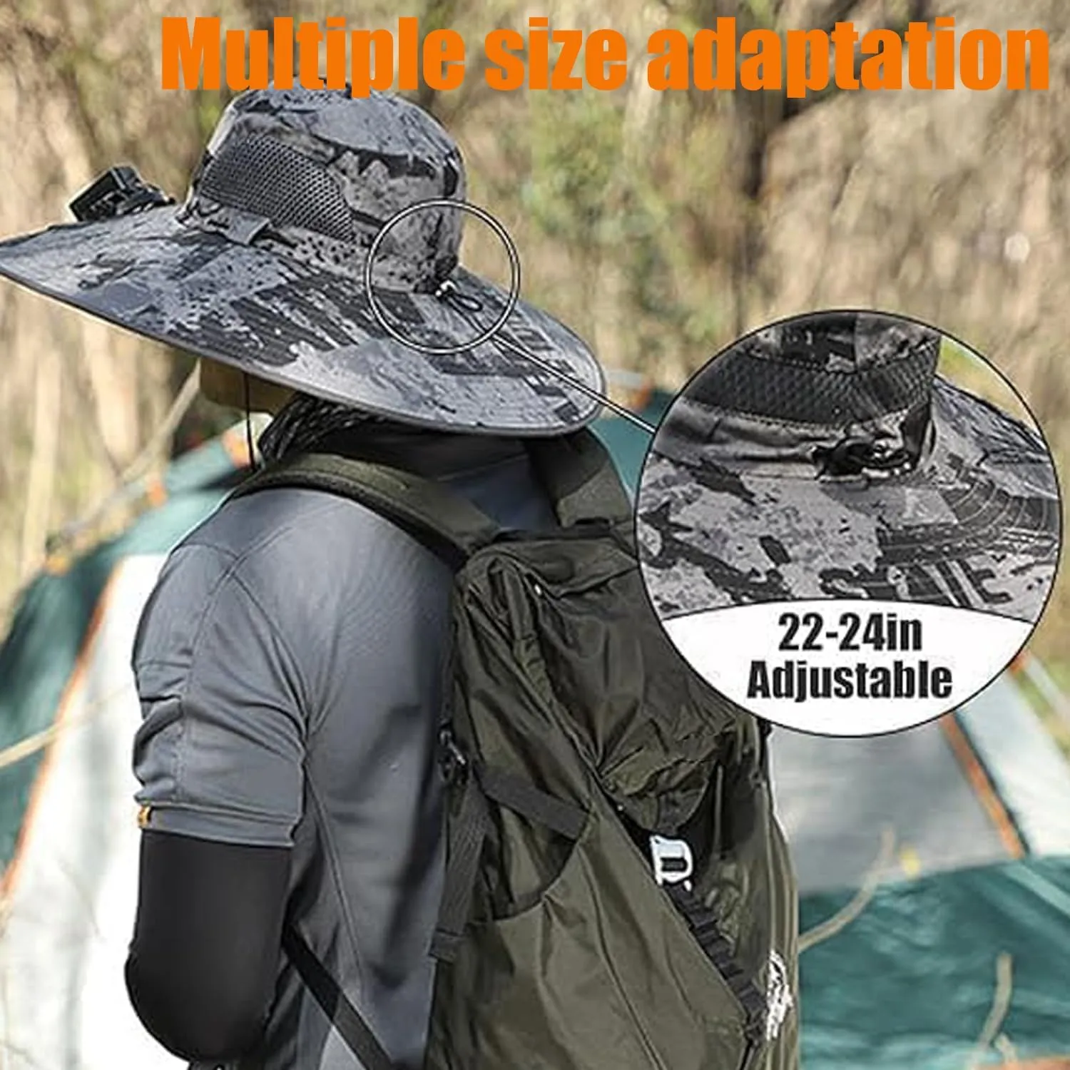 Fishing hat with Solar Powered Fans,Ultralight Solar Fan Outdoor hat,Upf50  for Men Women,USB Charging