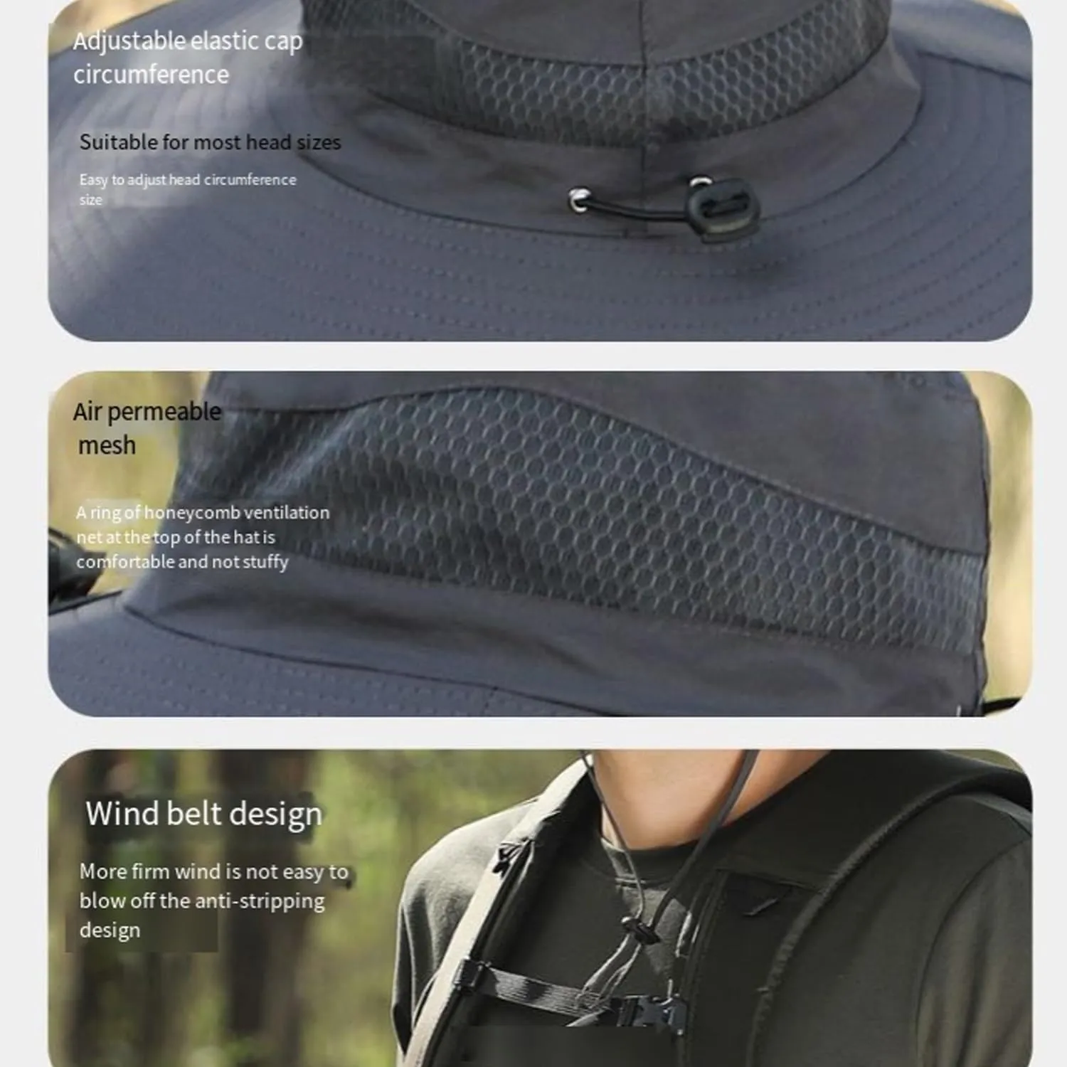 Fishing hat with Solar Powered Fans,Ultralight Solar Fan Outdoor hat,Upf50  for Men Women,USB Charging