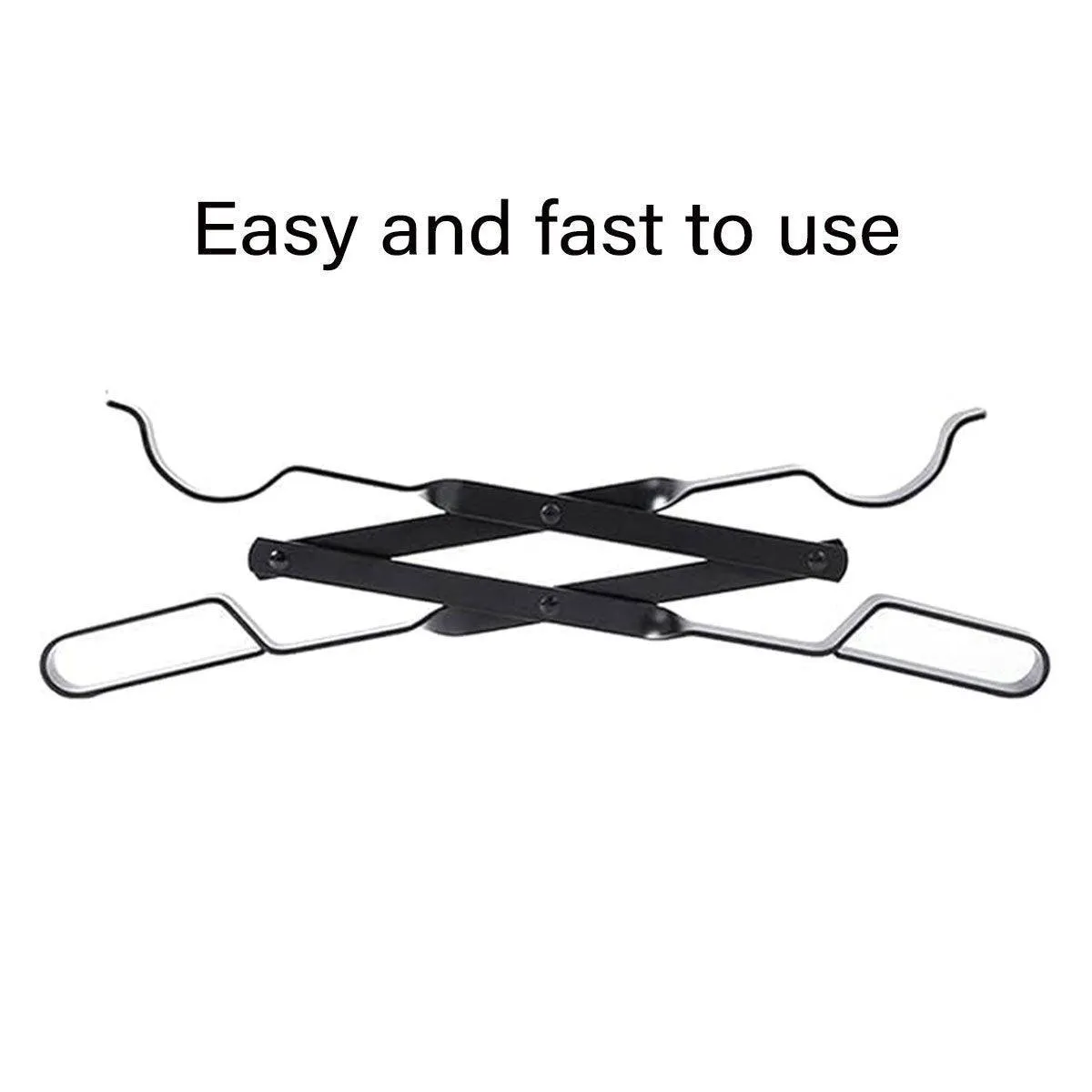 Folding Fireplace Tongs Grip Fire Pit Pliers Outdoor Indoor Fire Tools Durable
