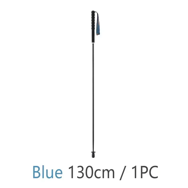 Folding Ultra-Light Carbon Fiber Hiking Poles: Portable 5-Section Trekking Sticks for Climbing and Hiking