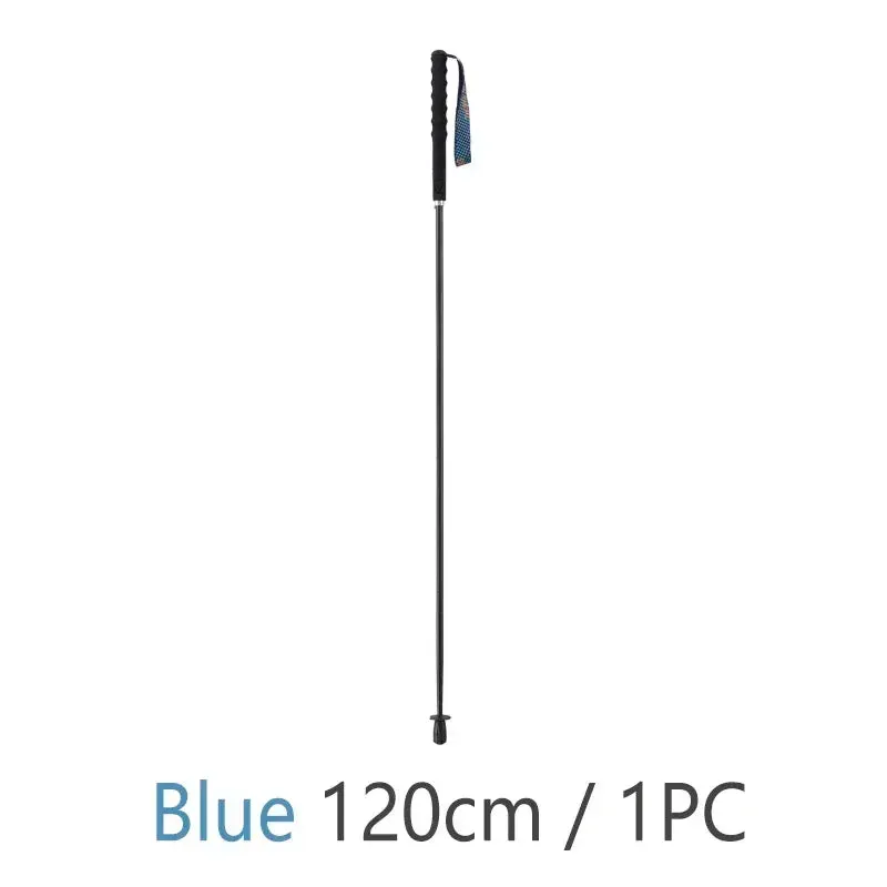 Folding Ultra-Light Carbon Fiber Hiking Poles: Portable 5-Section Trekking Sticks for Climbing and Hiking