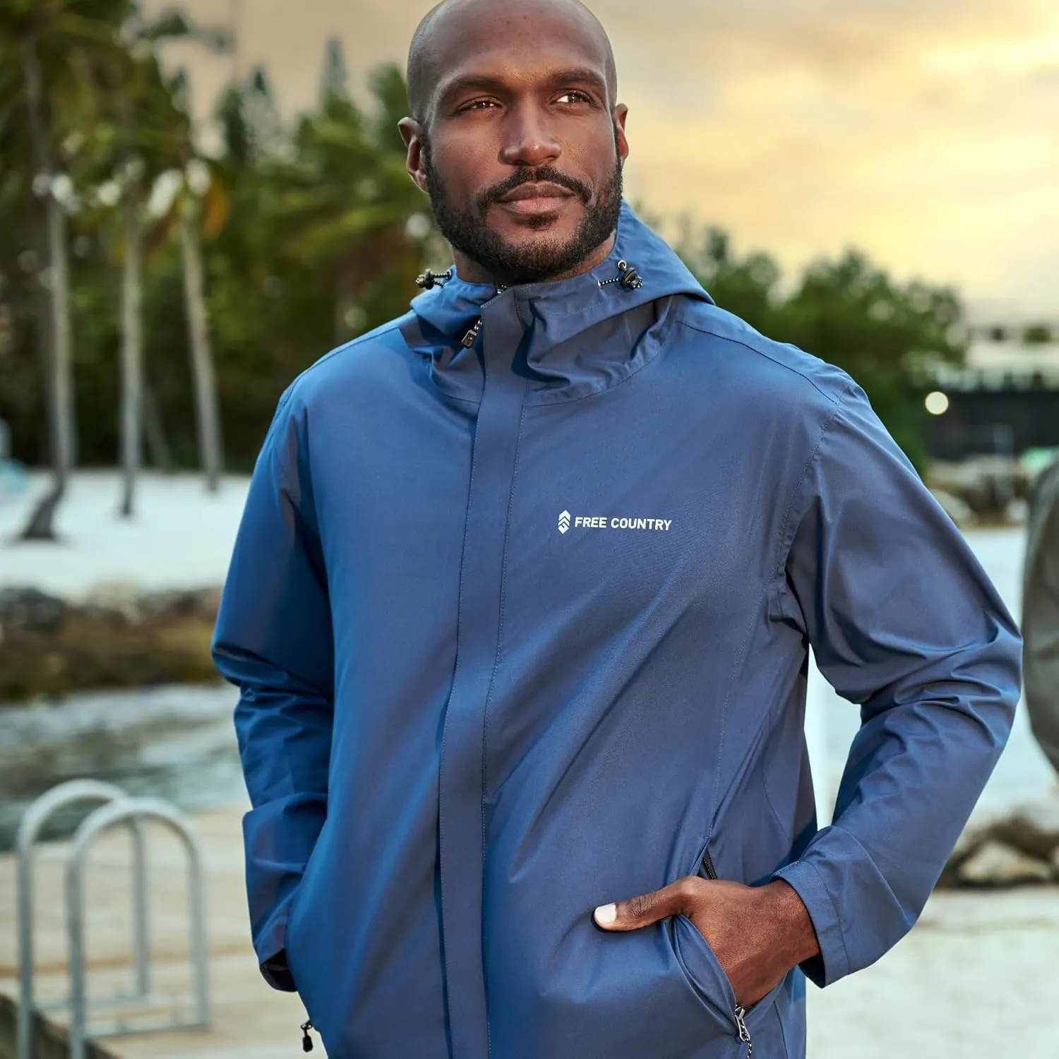 Free Country Men's Hydro Lite X2O Spectator Waterproof Rain Jacket
