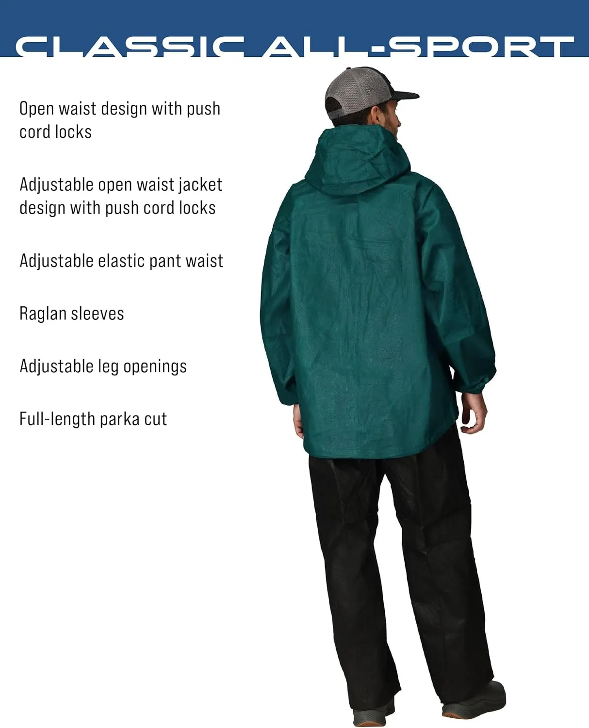 FROGG TOGGS Men's Classic All-Sport 3-Layer Waterproof Breathable Rain Suit